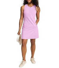 Tommy Bahama Aubrey UFP 50 Protection Crew Neck Sleeveless Mini Shirt Dress