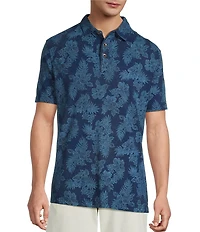 Tommy Bahama Azul Hibiscus Short Sleeve Polo Shirt