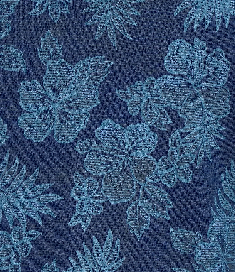 Tommy Bahama Azul Hibiscus Short Sleeve Polo Shirt