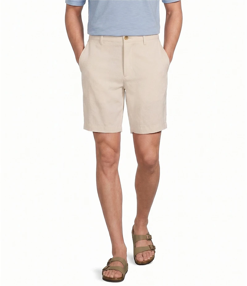 Tommy Bahama Bahama Coast Flat-Front 9 #double; Inseam Shorts