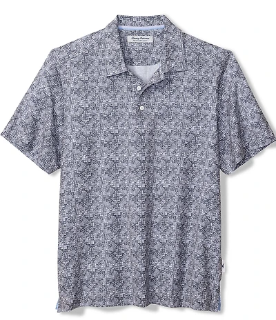 Tommy Bahama Bahama Coast Flora Tiles Short Sleeve Polo Shirt