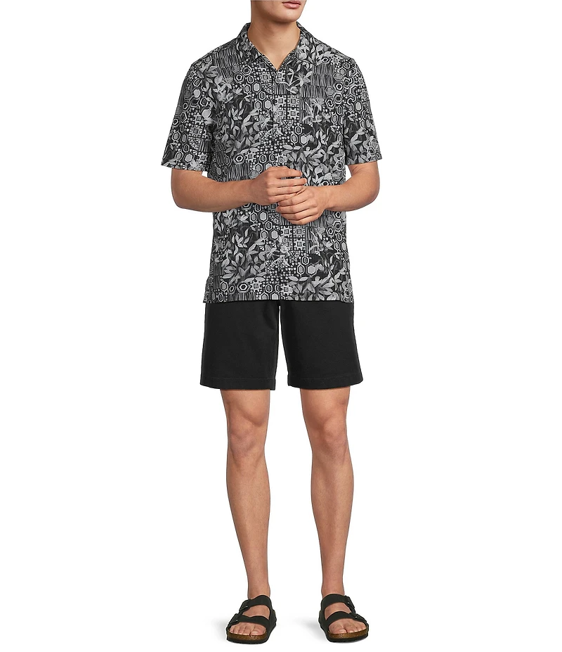Tommy Bahama Bahama Coast Geo Party Short Sleeve Woven Camp Shirt