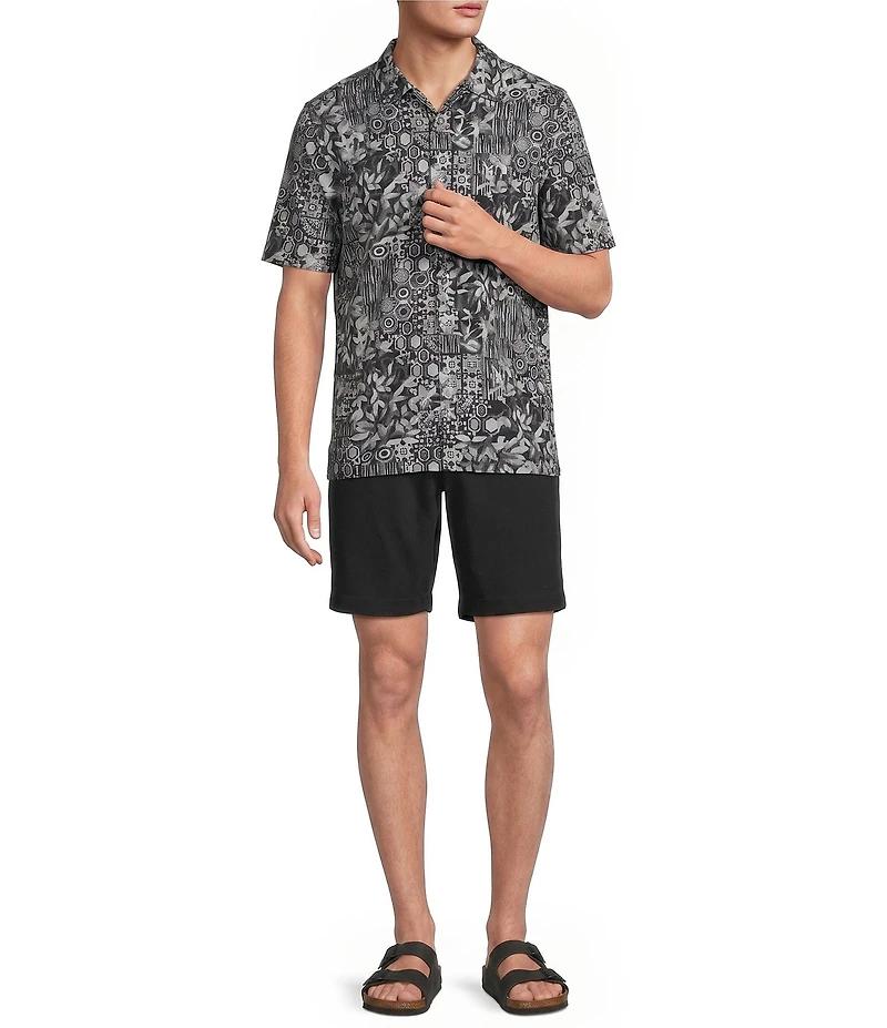 Tommy Bahama Bahama Coast Geo Party Short Sleeve Woven Camp Shirt