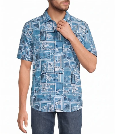 Tommy Bahama Bahama Coast Lagoon Vista Short Sleeve Woven Shirt