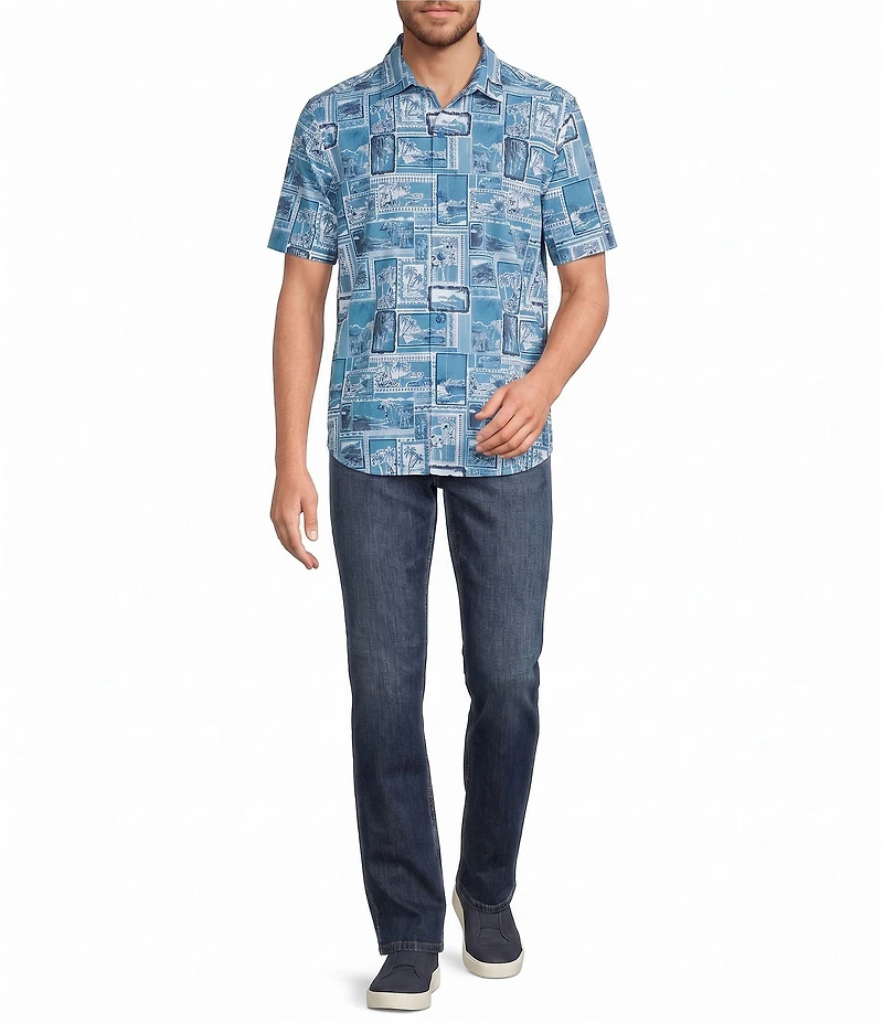 Tommy Bahama Bahama Coast Lagoon Vista Short Sleeve Woven Shirt