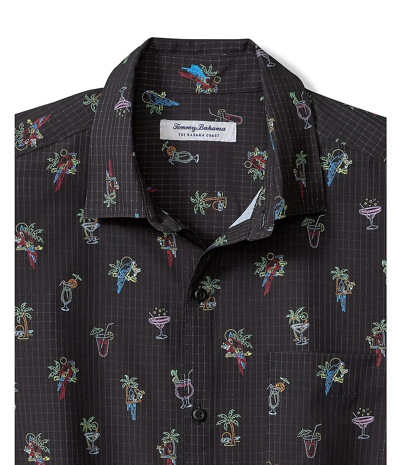 Tommy Bahama Bahama Coast Neon Sips Short Sleeve Woven Shirt