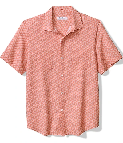 Tommy Bahama Bahama Coast Tropic Geoscape Short Sleeve Woven Shirt