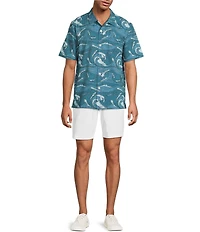 Tommy Bahama Bahama Coast Wavescape Oasis Short Sleeve Woven Shirt