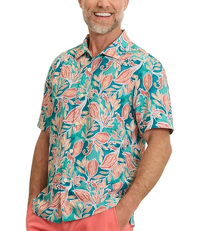 Tommy Bahama Bahama Coast Wild Vines Short Sleeve Woven Camp Shirt