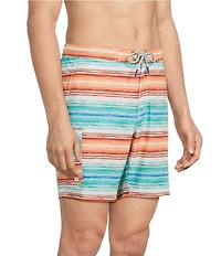 Tommy Bahama Baja Serape Stripe 8#double; Inseam Boardshorts