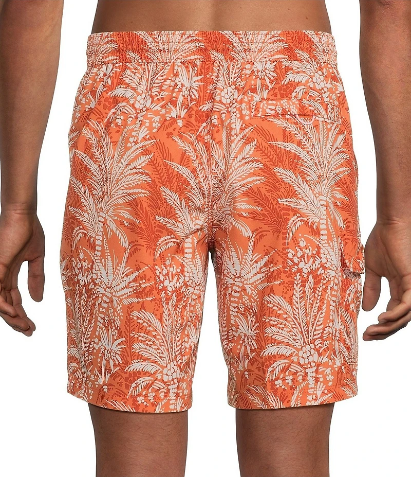 Tommy Bahama Baja Sunset Palms 8#double; Inseam Swim Trunks