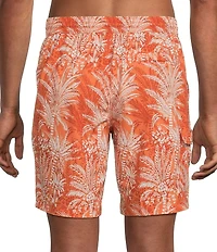 Tommy Bahama Baja Sunset Palms 8#double; Inseam Swim Trunks