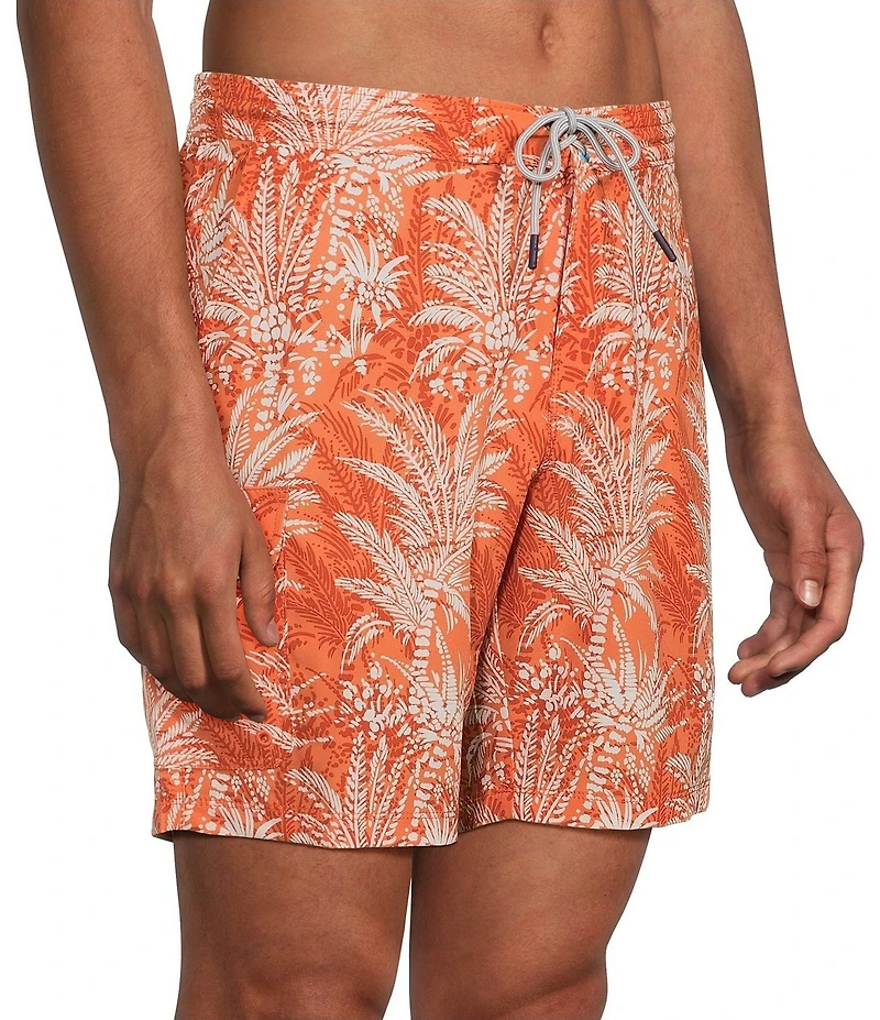 Tommy Bahama Baja Sunset Palms 8#double; Inseam Swim Trunks