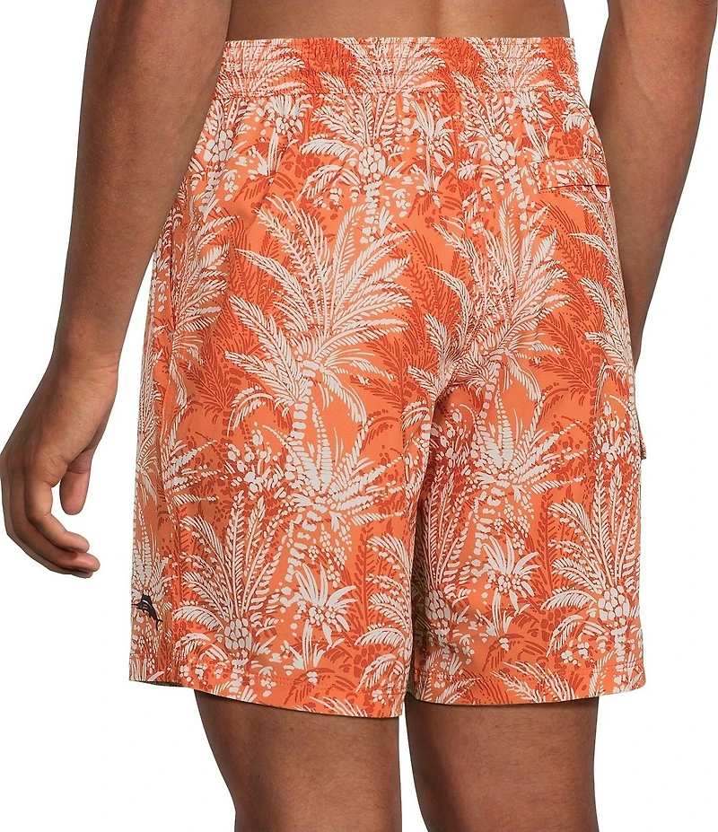 Tommy Bahama Baja Sunset Palms 8#double; Inseam Swim Trunks