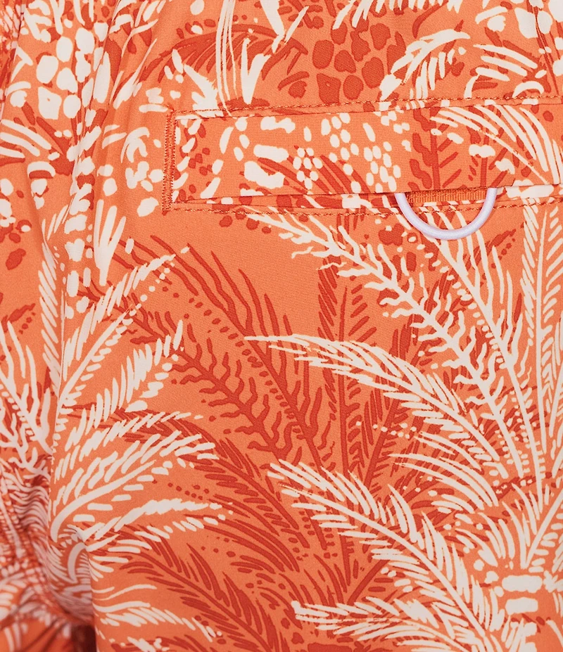 Tommy Bahama Baja Sunset Palms 8#double; Inseam Swim Trunks