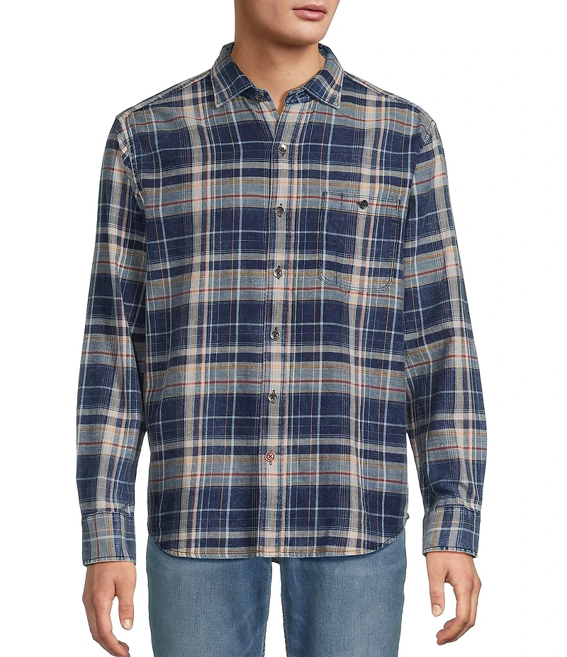 Tommy Bahama Baranco Plaid Long Sleeve Woven Shirt