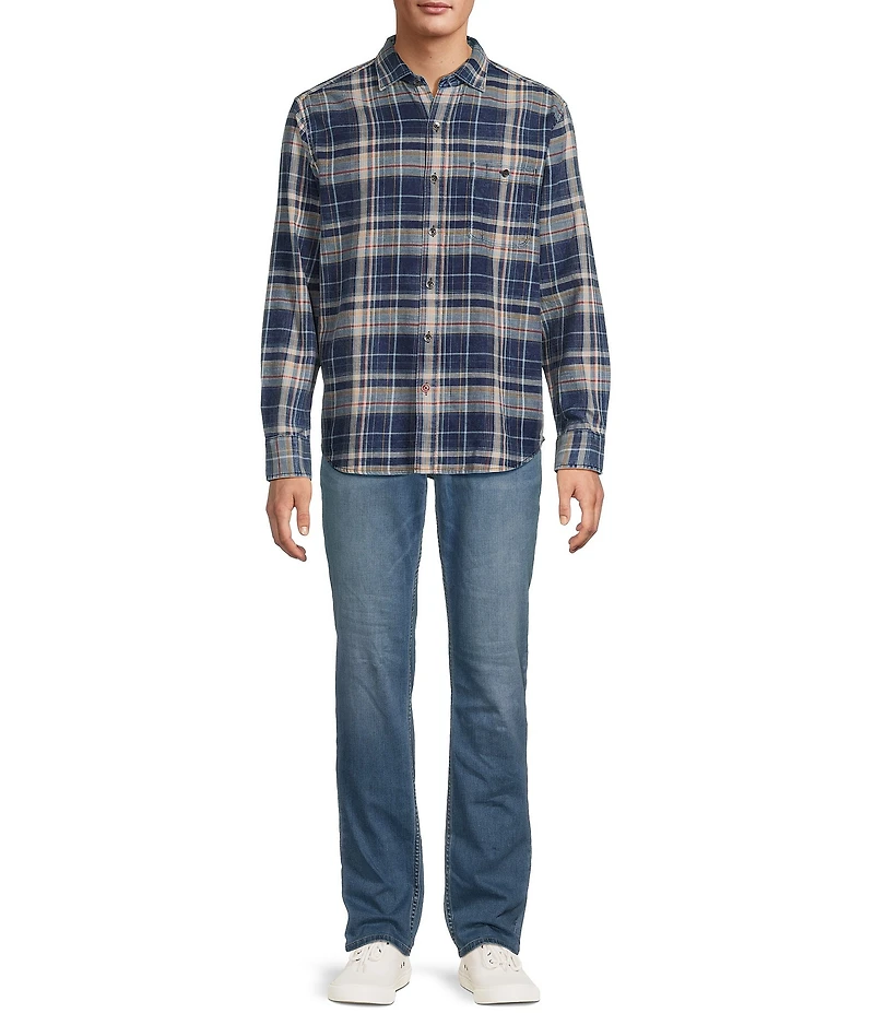 Tommy Bahama Baranco Plaid Long Sleeve Woven Shirt