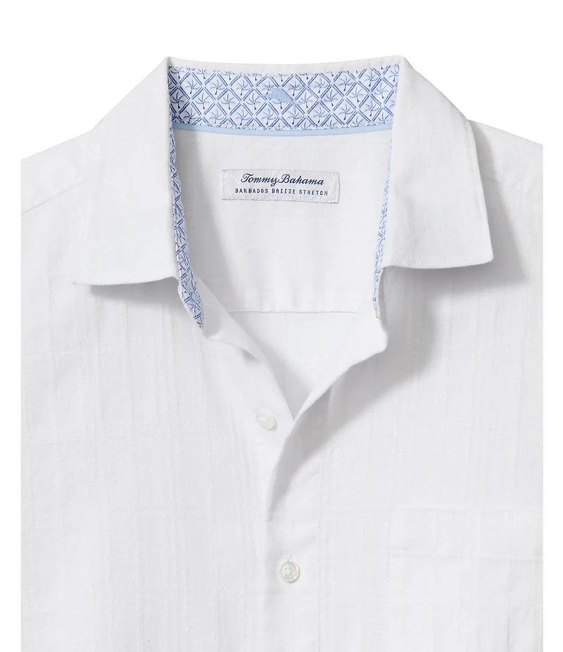 Tommy Bahama Barbados Breeze Playa Plaid Long Sleeve Linen Blend Shirt