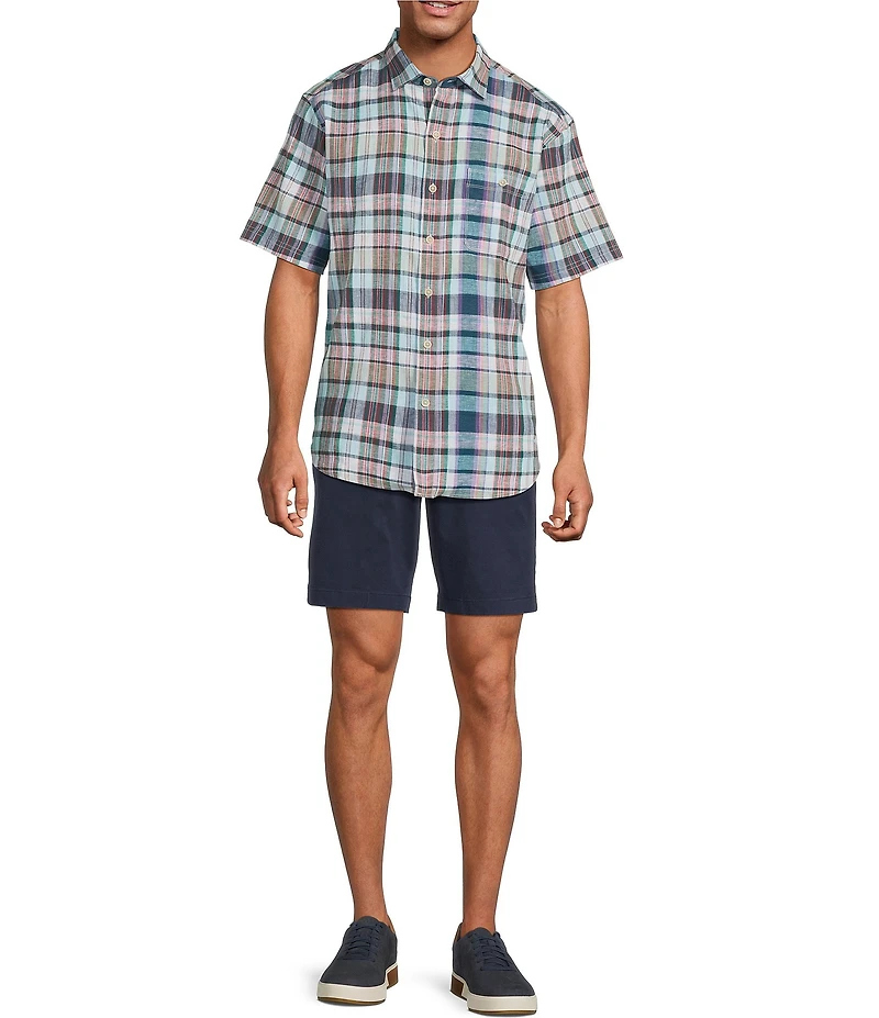 Tommy Bahama Barbados Breeze Tavira Check Short Sleeve Woven Shirt