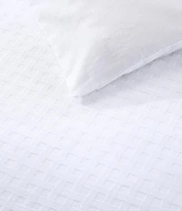 Tommy Bahama Basketweave Solid Cotton Duvet Cover Mini Set