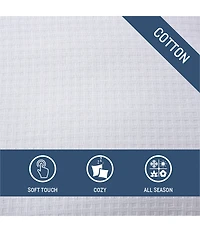 Tommy Bahama Basketweave Solid Cotton Duvet Cover Mini Set