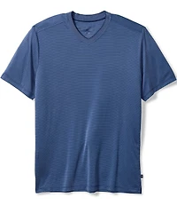 Tommy Bahama Bay Stripe V-Neck Short Sleeve T-Shirt