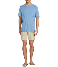 Tommy Bahama Bay Stripe V-Neck Short Sleeve T-Shirt