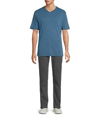 Tommy Bahama Bay Stripe V-Neck Short Sleeve T-Shirt