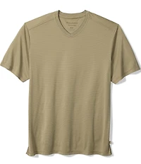 Tommy Bahama Bay Stripe V-Neck Short Sleeve T-Shirt