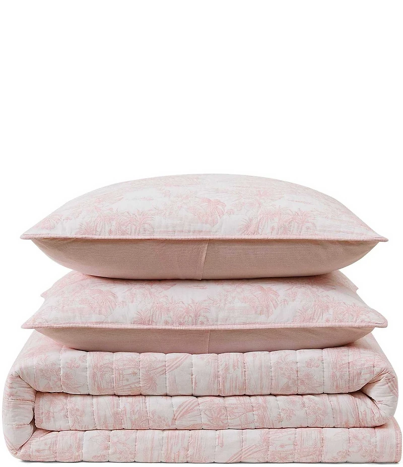 Tommy Bahama Beach Bluff Toile Cotton Quilt Mini Set