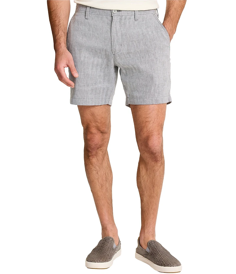 Tommy Bahama Beach Coast Linen 7#double; Inseam Shorts
