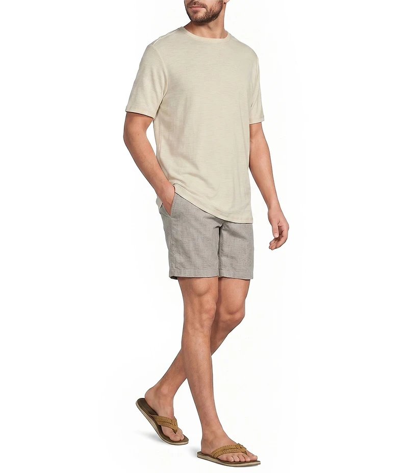 Tommy Bahama Beach Coast Linen 9#double; Inseam Shorts