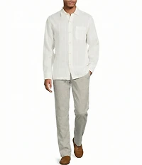 Tommy Bahama Beach Coast Linen Full Elastic Pants