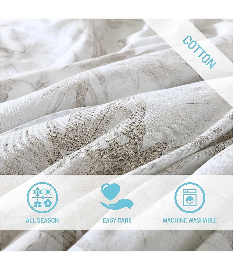 Tommy Bahama Beachway Blooms Reversible Comforter Mini Set