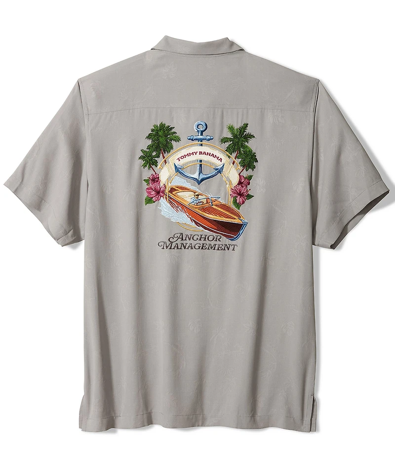 Tommy Bahama Big & Tall Anchor Management Short Sleeve Woven Shirt