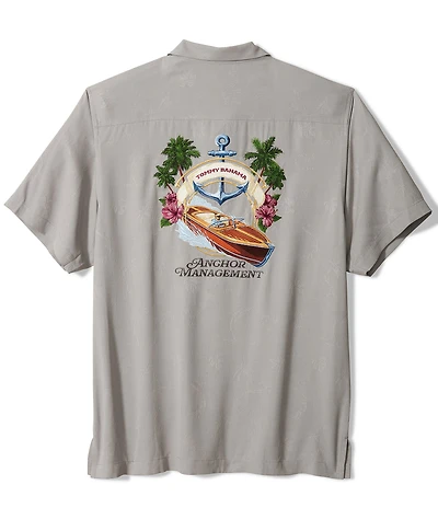 Tommy Bahama Big & Tall Anchor Management Short Sleeve Woven Shirt