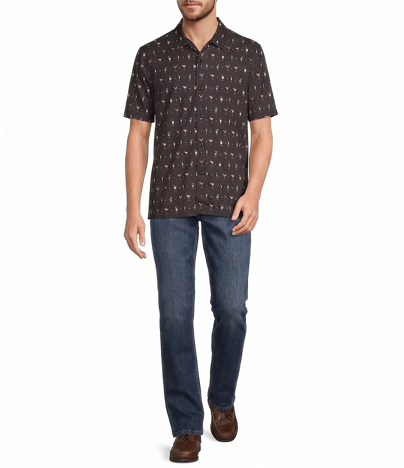 Tommy Bahama Big & Tall Bahama Coast Cocktail Conga Short Sleeve Woven Camp Shirt