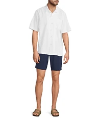 Tommy Bahama Big & Tall Bahama Coast Flat Front 10#double; and 11#double; Inseam Shorts