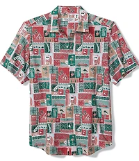 Tommy Bahama Big & Tall Bahama Coast Gift Wrap Woven Short Sleeve T-Shirt