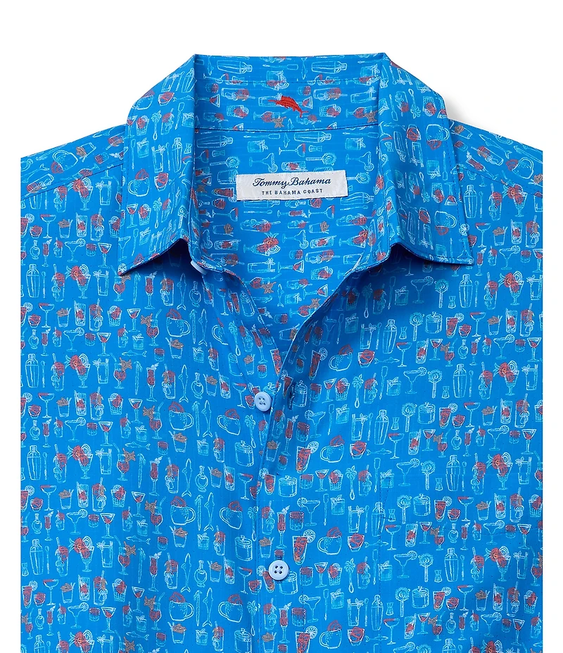 Tommy Bahama Big & Tall Bahama Coast Martini Short Sleeve Woven Shirt