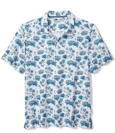 Tommy Bahama Big & Tall Bahama Coast Palm Scape Short Sleeve Polo Shirt