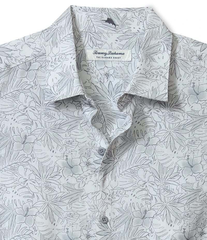 Tommy Bahama Big & Tall Bahama Coast Poquito Fronds Long Sleeve Woven Shirt