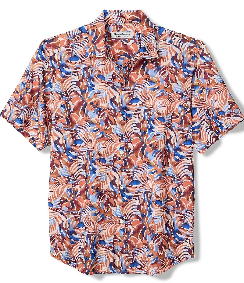 Tommy Bahama Big & Tall Bahama Coast Royal Palms Short Sleeve Woven Shirt