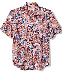Tommy Bahama Big & Tall Bahama Coast Royal Palms Short Sleeve Woven Shirt