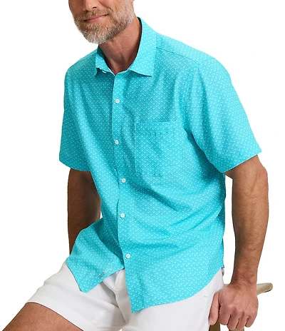 Tommy Bahama Big & Tall Bahama Coast Teeny Martini Short Sleeve Woven Shirt