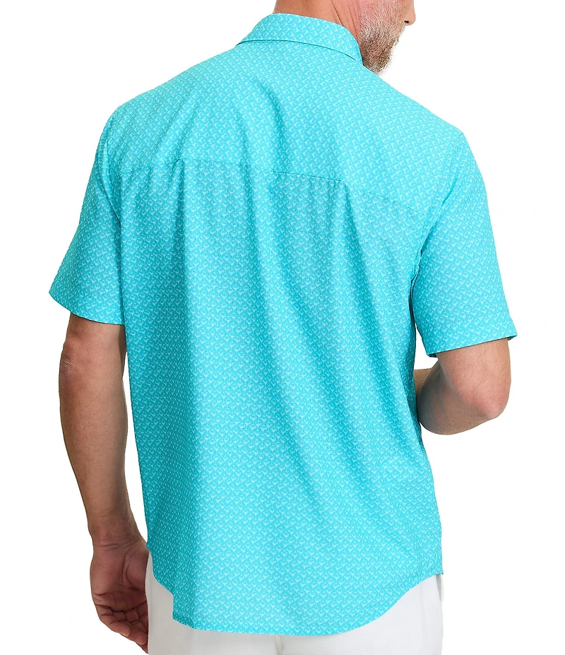 Tommy Bahama Big & Tall Bahama Coast Teeny Martini Short Sleeve Woven Shirt