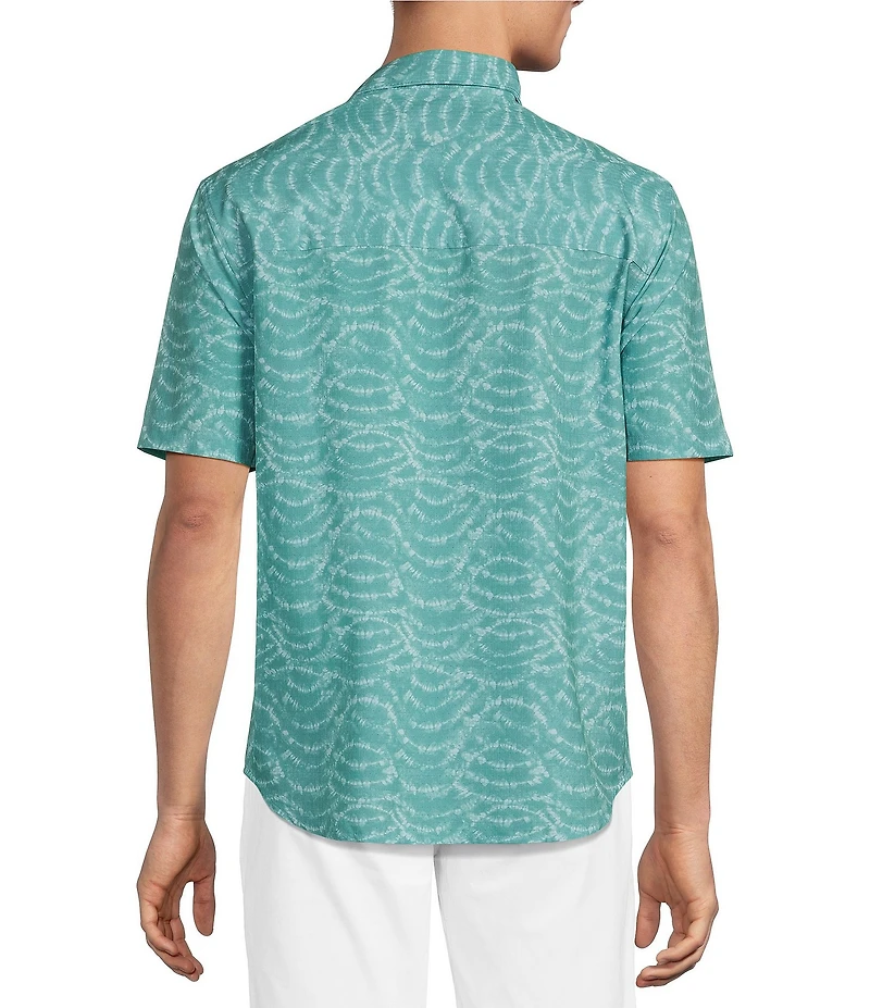 Tommy Bahama Big & Tall Bahama Coast Tidal Mist Short Sleeve Woven Shirt