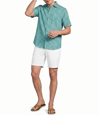 Tommy Bahama Big & Tall Bahama Coast Tidal Mist Short Sleeve Woven Shirt