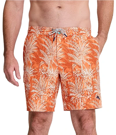 Tommy Bahama Big & Tall Baja Sunset Palms 9#double; Inseam and 10#double; Inseam Swim Trunks