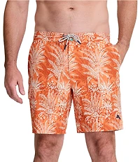 Tommy Bahama Big & Tall Baja Sunset Palms 9#double; Inseam and 10#double; Inseam Swim Trunks